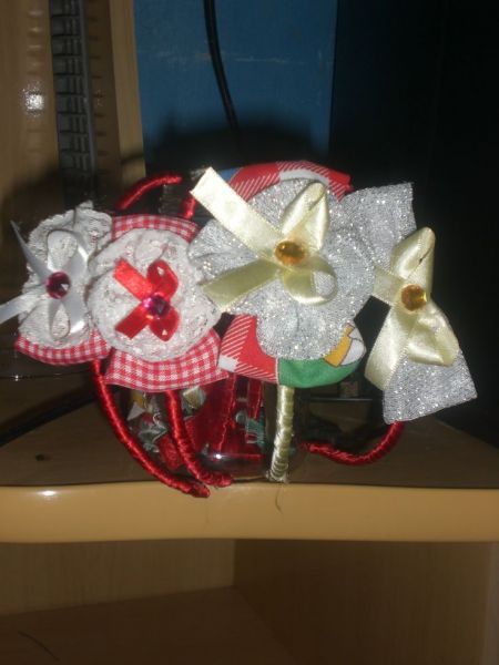 TIARAS DECORADAS COM TECIDO!!